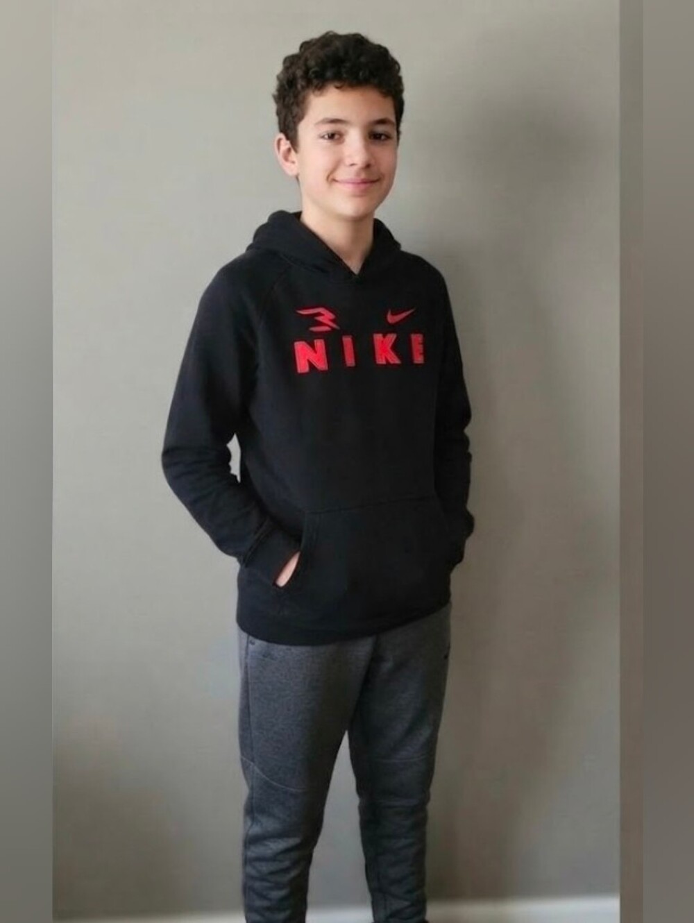 Nike 3BRAND Russell Wilson Black Pullover Hoodie Youth XL 13-15 Years
